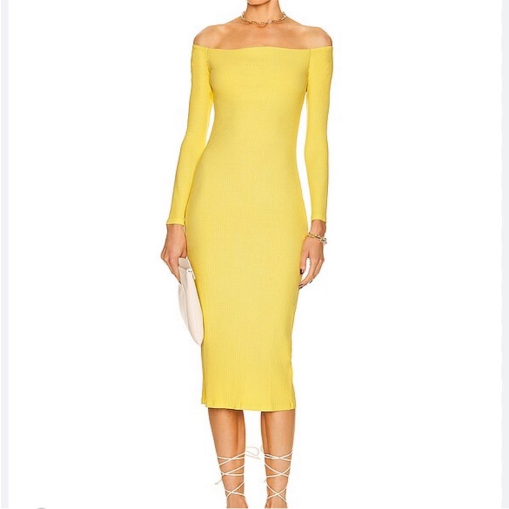 Enza Costa A Coste Off Shoulder Long Sleeve Dress NWOT XS